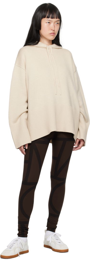 Пуловер TOTEME TOTEME Signature Knit Hoodie Бежово | 234-WRTWTP166-YA0008, 3