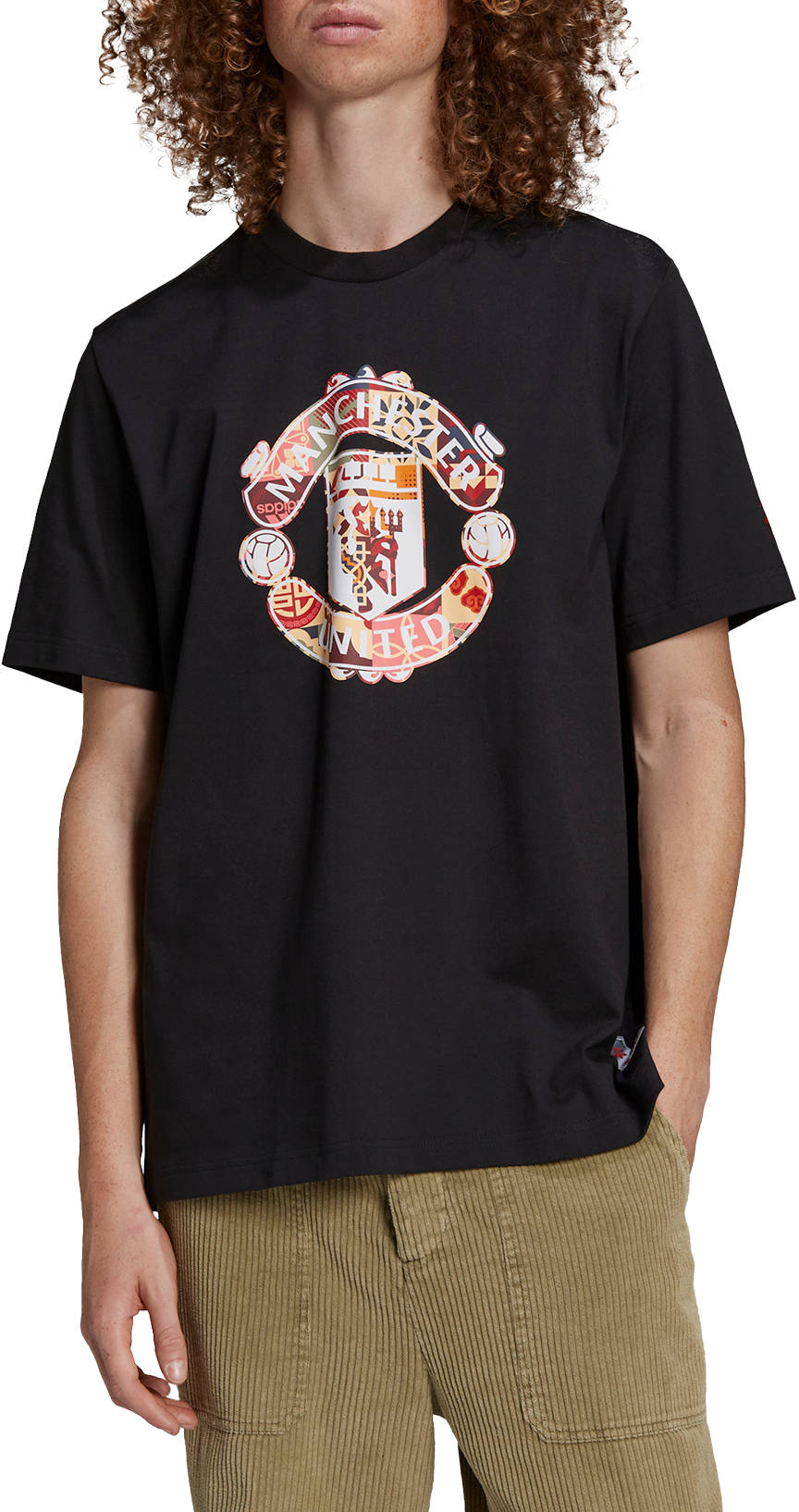 Тениска adidas Originals Manchester United Graphic T-Shirt Черно | h63996, 0