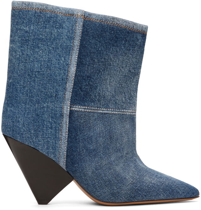 Isabel Marant Miyako Denim Ankle Boots