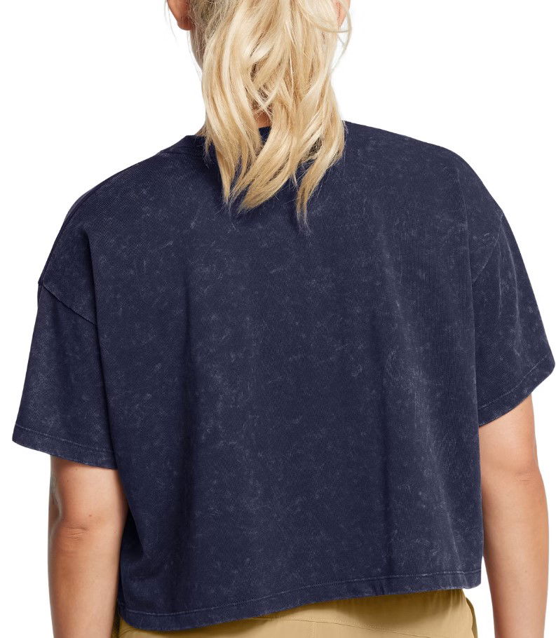 Съкратен топ Under Armour Varsity Cropped T-Shirt Тъмно синьо | 1389153-410, 1