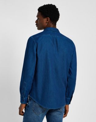 Риза Lee Blue Wash Shirt XXL Синьо | 112355712, 0