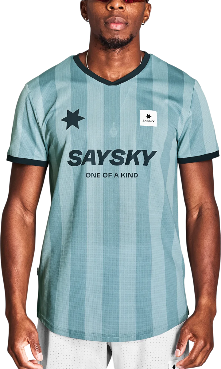 Фланелка Saysky Saysky Stripe Combat T-Shirt Зелено | nmrss31c-007
