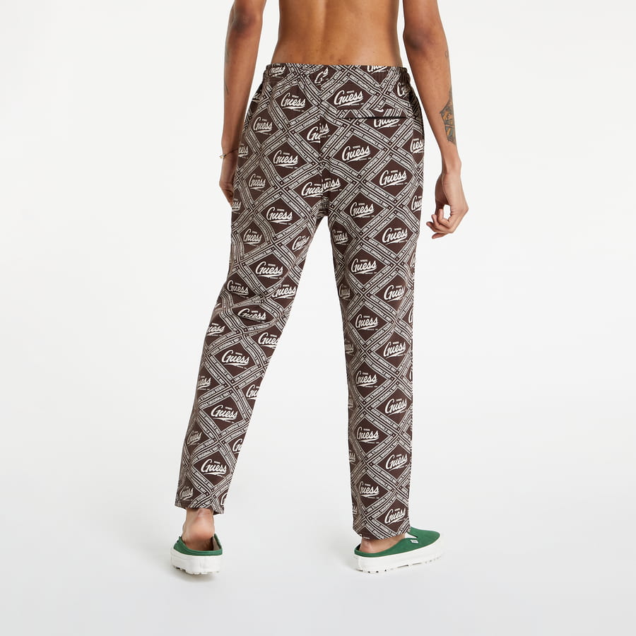 Спортни панталони GUESS All Over Logo Sweatpants Кафяво | M1RQ02K9YH3-F1I7, 1