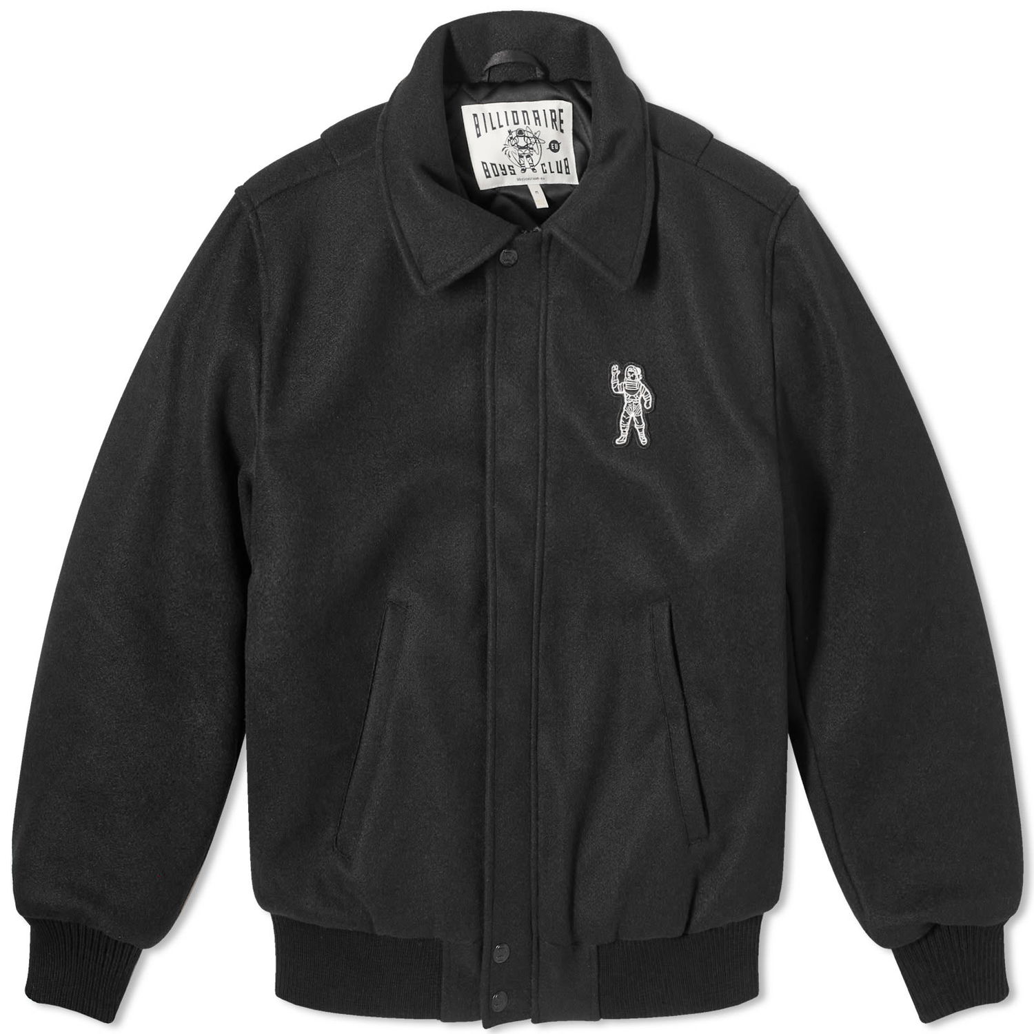 Яке BILLIONAIRE BOYS CLUB Collared Space Program Varsity Jacket Черно | B24102-BLK, 0