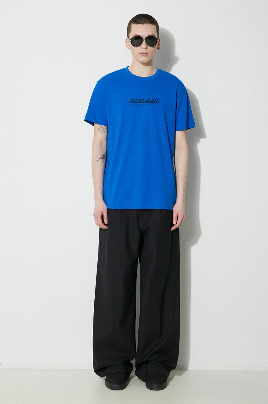 Тениска Napapijri T-Shirt With Print Синьо | NP0A4H8SB2L1, 1