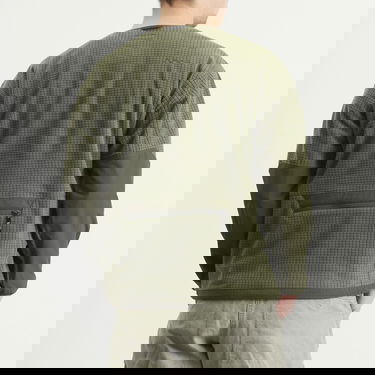 Суитчър Manastash Men's Grid Fleece Crew Sweatshirt Зелено | 7925230001-310, 3