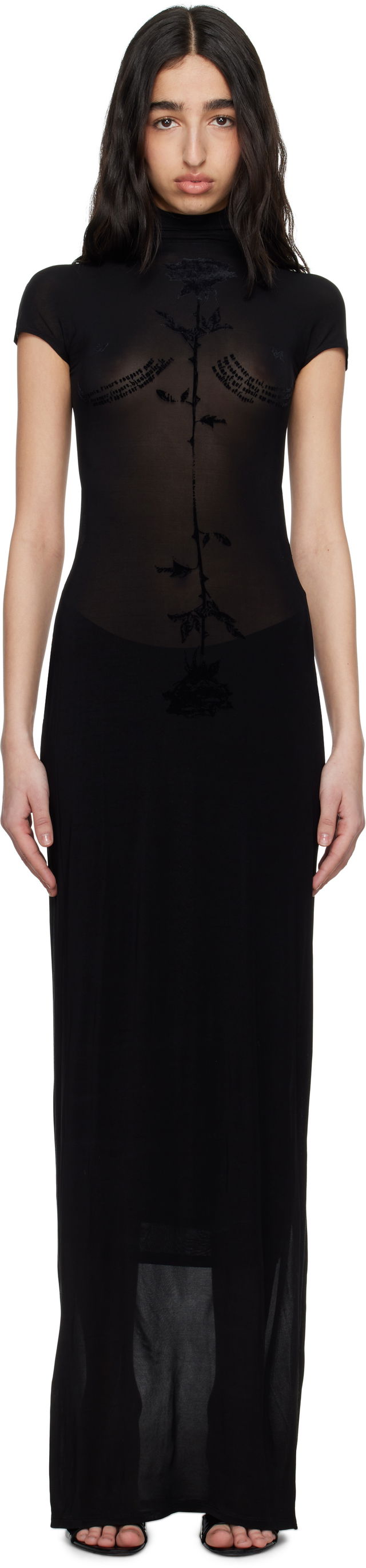 Jean Paul Gaultier Viscose Jersey Maxi Dress