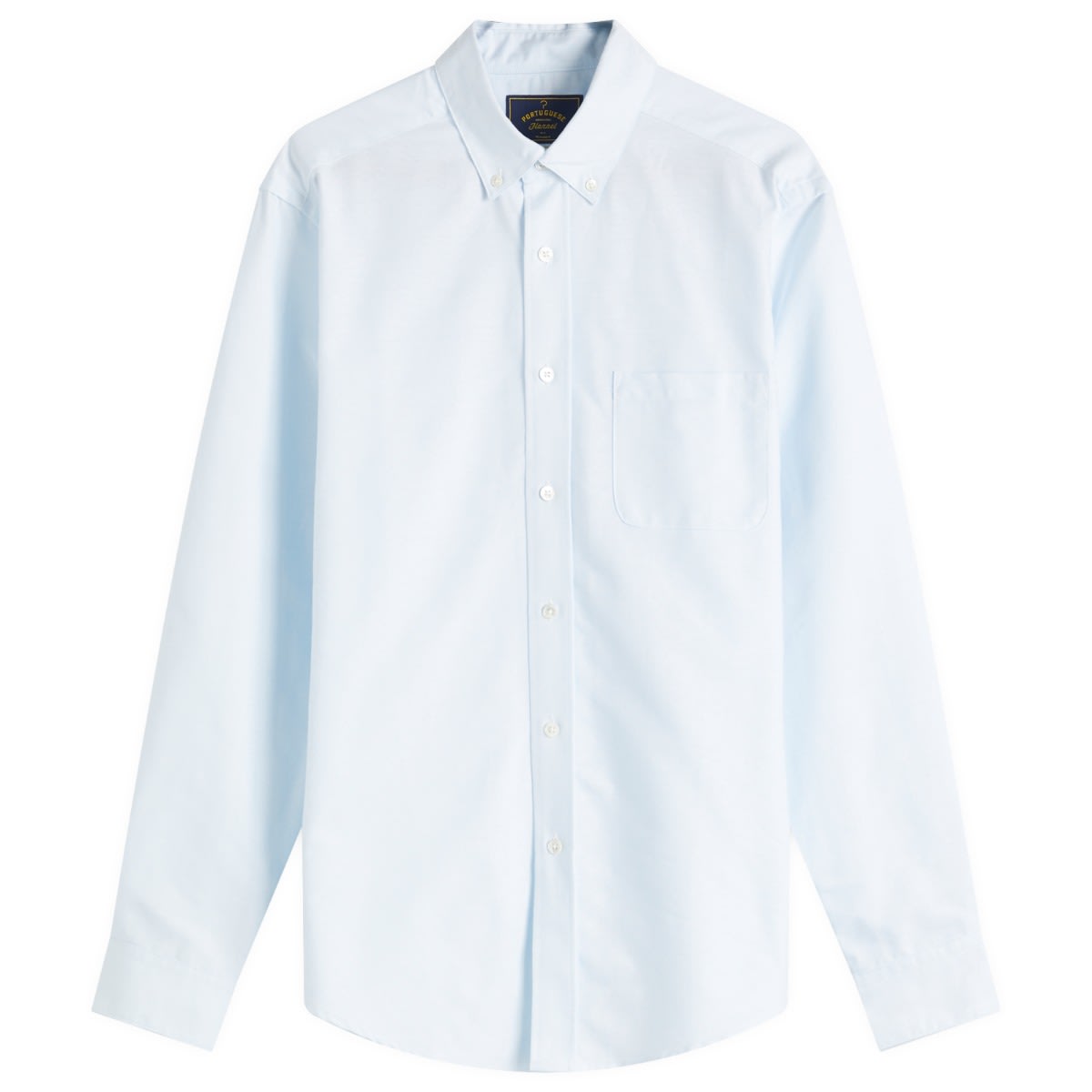 Риза Portuguese Flannel Portuguese Flannel Belavista Oxford Shirt, Size Large Синьо | pf-blvs-lbl, 1