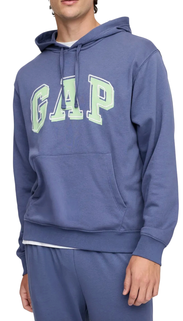 Суитчър GAP French Terry Logo Hoodie Синьо | 868460-06