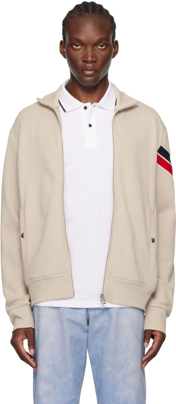 Яке Moncler Beige Zip Up Track Jacket Бежово | J20918G0000189A8F, 0