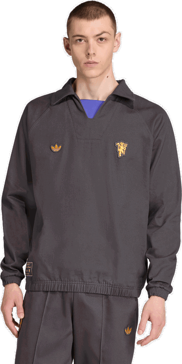 Яке adidas Performance Manchester United Terrace Icons Track Top Сиво | JX6788, 4