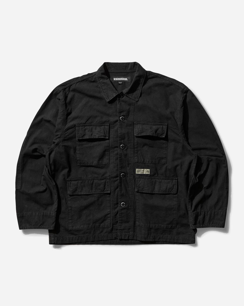 Риза Neighborhood Ripstop BDU Shirt Черно | 242SPNH-SHM04 BK