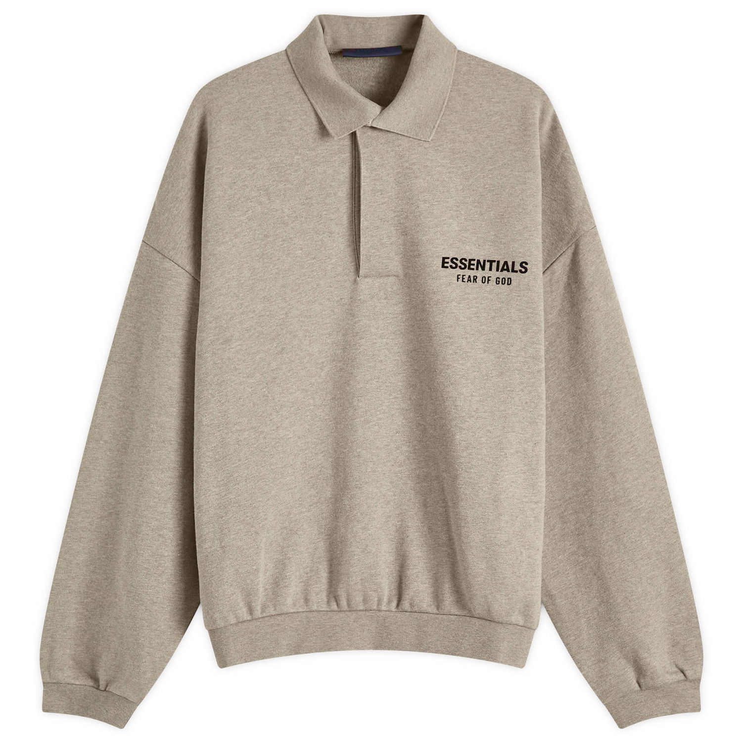 Суитчър Fear of God Essentials Core Logo Fleece Polo Sweatshirt Сиво | 192HO244399F, 0