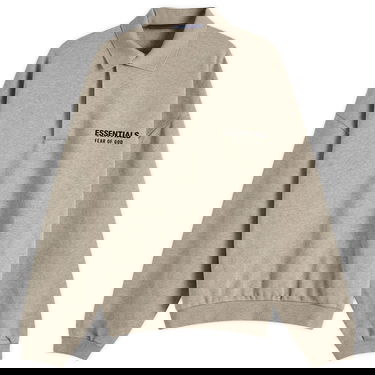 Суитчър Fear of God Essentials Core Logo Fleece Polo Sweatshirt Сиво | 192HO244399F, 0