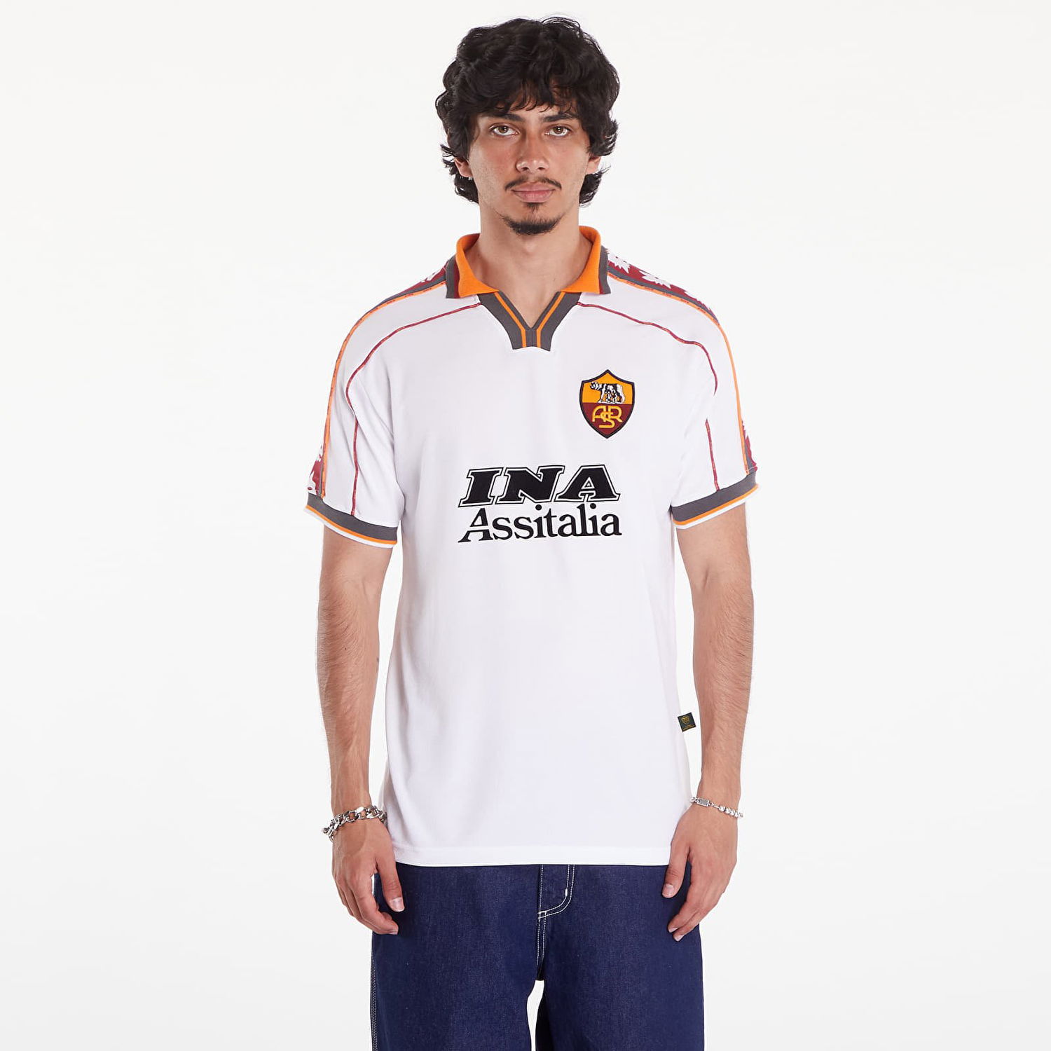 Фланелка COPA AS Roma 1998 - 99 Away Retro Football Shirt Бяло | 379-003, 0