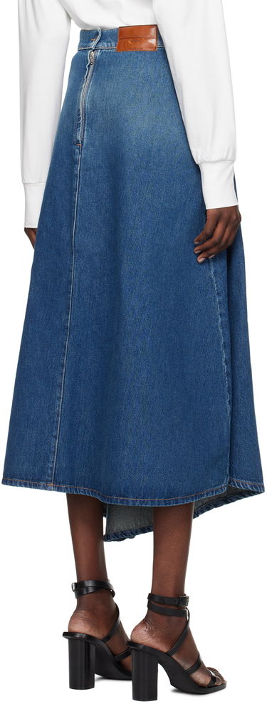 Пола Max Mara Max Mara Denim Midi Skirt Синьо | 2425106071600, 2