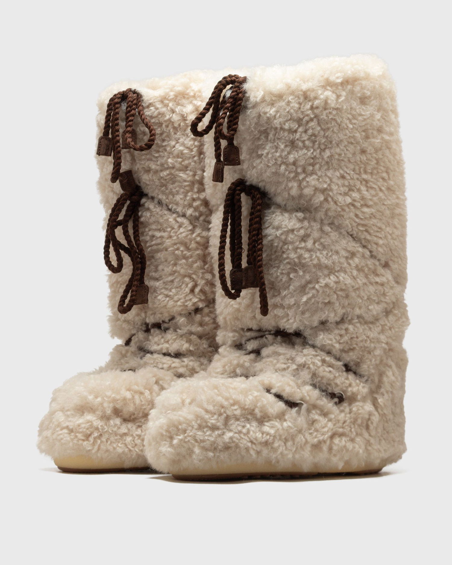 Кецове и обувки Moon Boot Icon Curly Extra Boots Бяло | 80D1403070-L007, 1