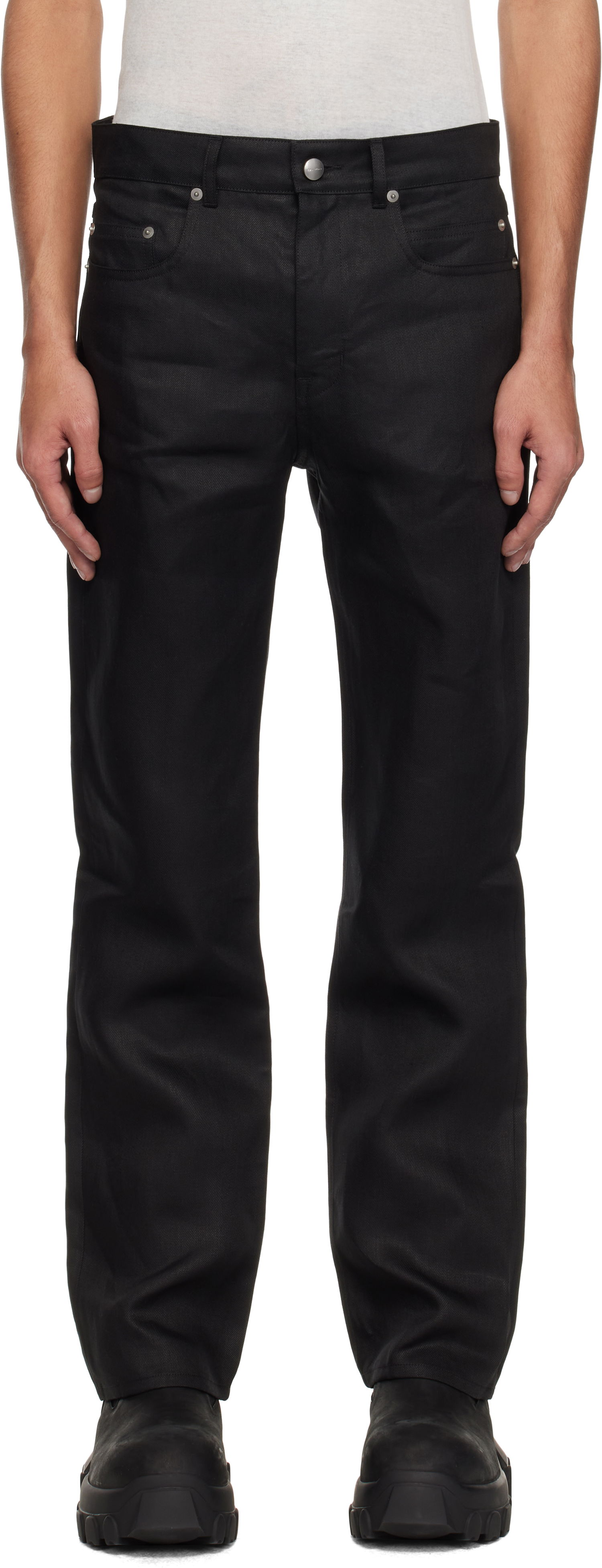 Дънки Rick Owens Rick Owens Hollywood Headon Utility Jeans Черно | RR01E5308 TWL, 0