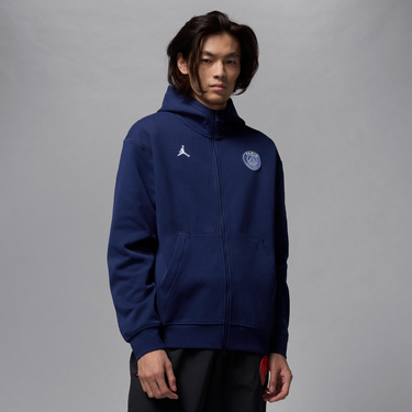 Суитчър Nike Paris Saint-Germain Full-Zip Fleece Hoodie Тъмно синьо | HQ2198-492, 0
