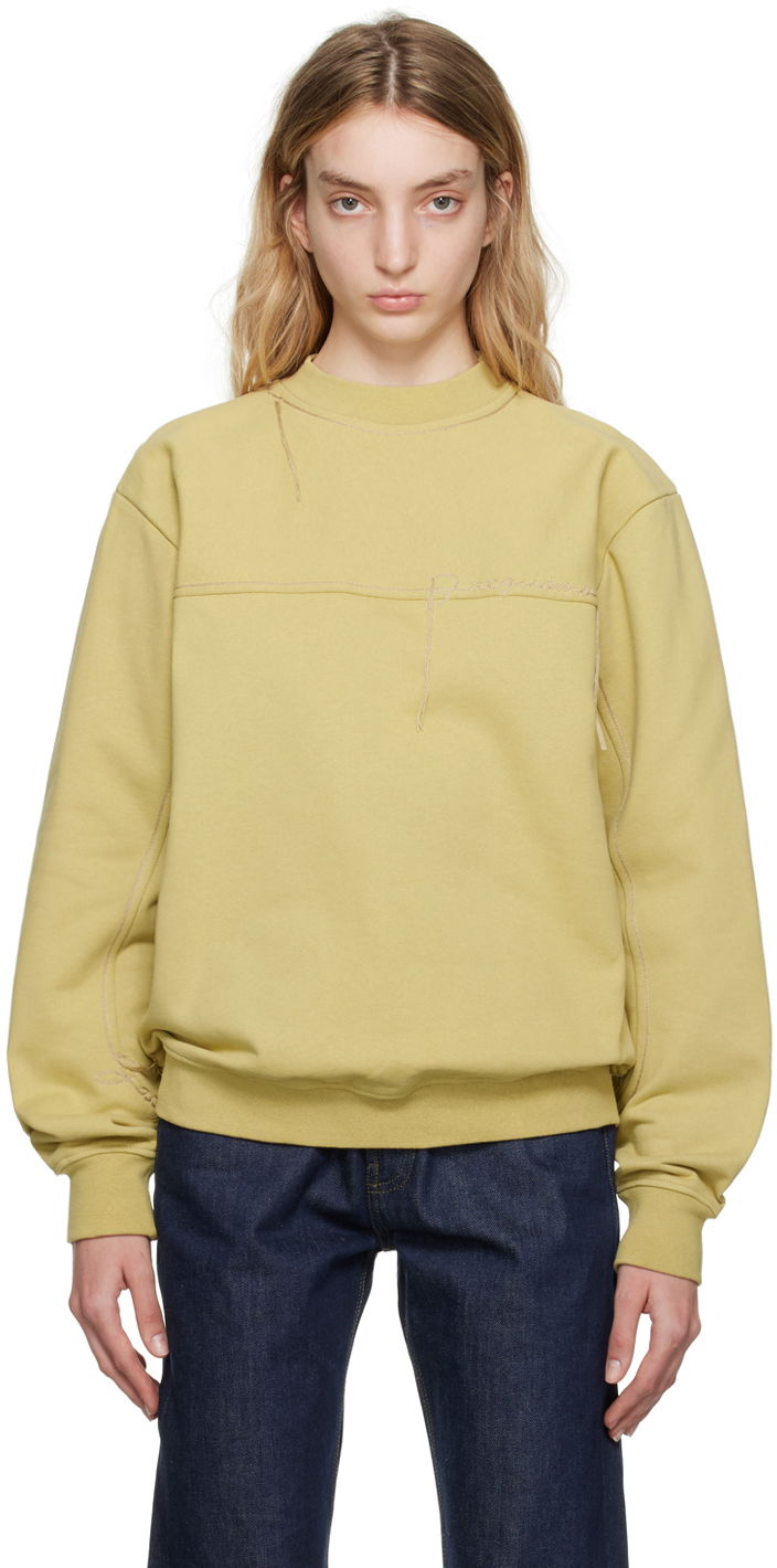 Суитчър Jacquemus Le Raphia 'Le Sweatshirt Fio' Sweatshirt Бежово | 23E235JS113-2048, 0