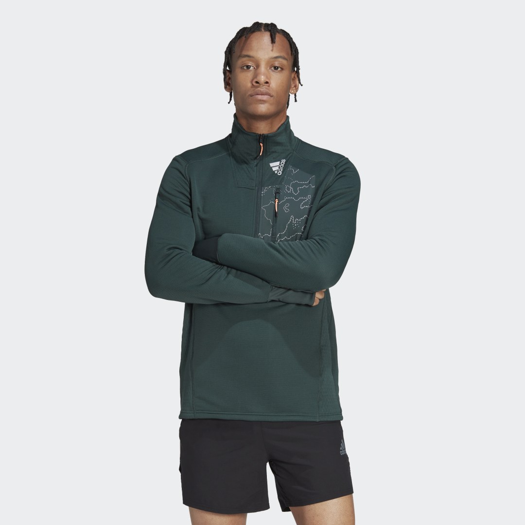 Суитчър adidas Performance X-City 1/4 Zip COLD.RDY Черно | HF6384, 0