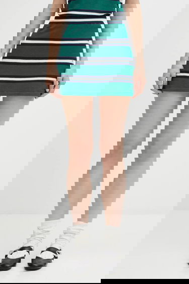 Пола Sporty & Rich Silk Pique A-line Mini Skirt Многоцветен | SK016621300GR50, 0
