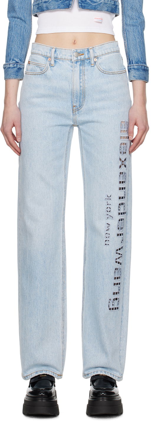 Дънки Alexander Wang EZ Jeans Синьо | 4DC1244221