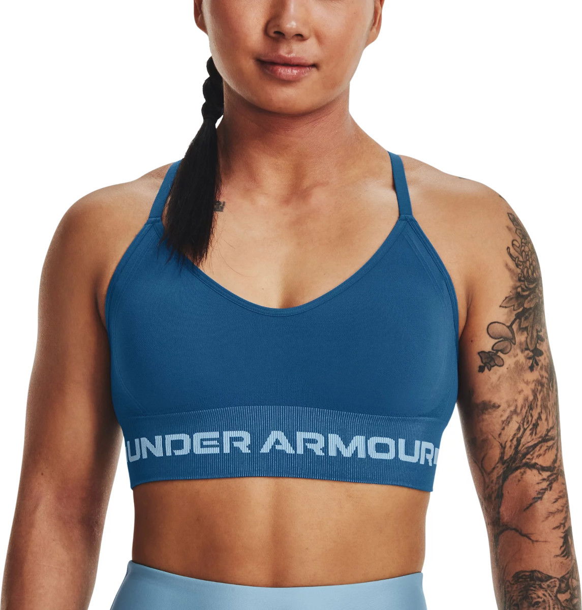 Сутиен Under Armour Seamless Low Long Bra Тъмно синьо | 1357719-426, 0