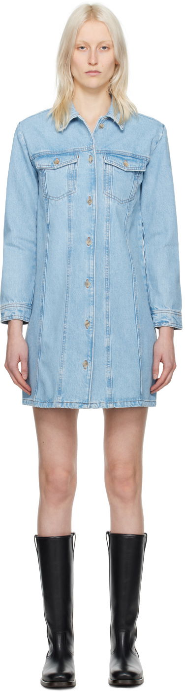 Pокля A.P.C. Alpine Denim Minidress Синьо | COGWE-F35038, 0
