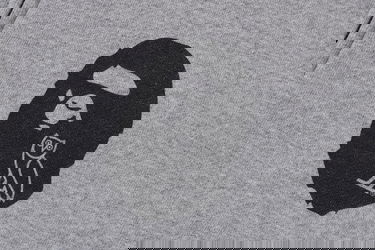 Суитчър BAPE Bape x OVO Shark Full Zip Hoodie Grey Сиво | 0ZXSWM115904J-GRA, 3