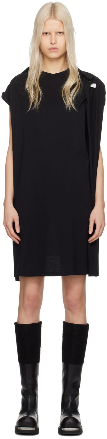 Pокля Maison Margiela MM6 Raw Edge Midi Dress Черно | S52DD0036 S23588, 0