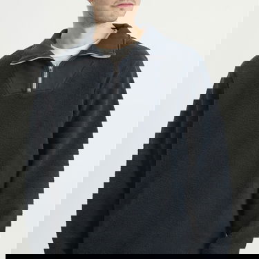 Пуловер LES TIEN Inside Out Half Zip Yacht Pullover, Size Large Тъмно синьо | CF-1149-IO-FB, 5