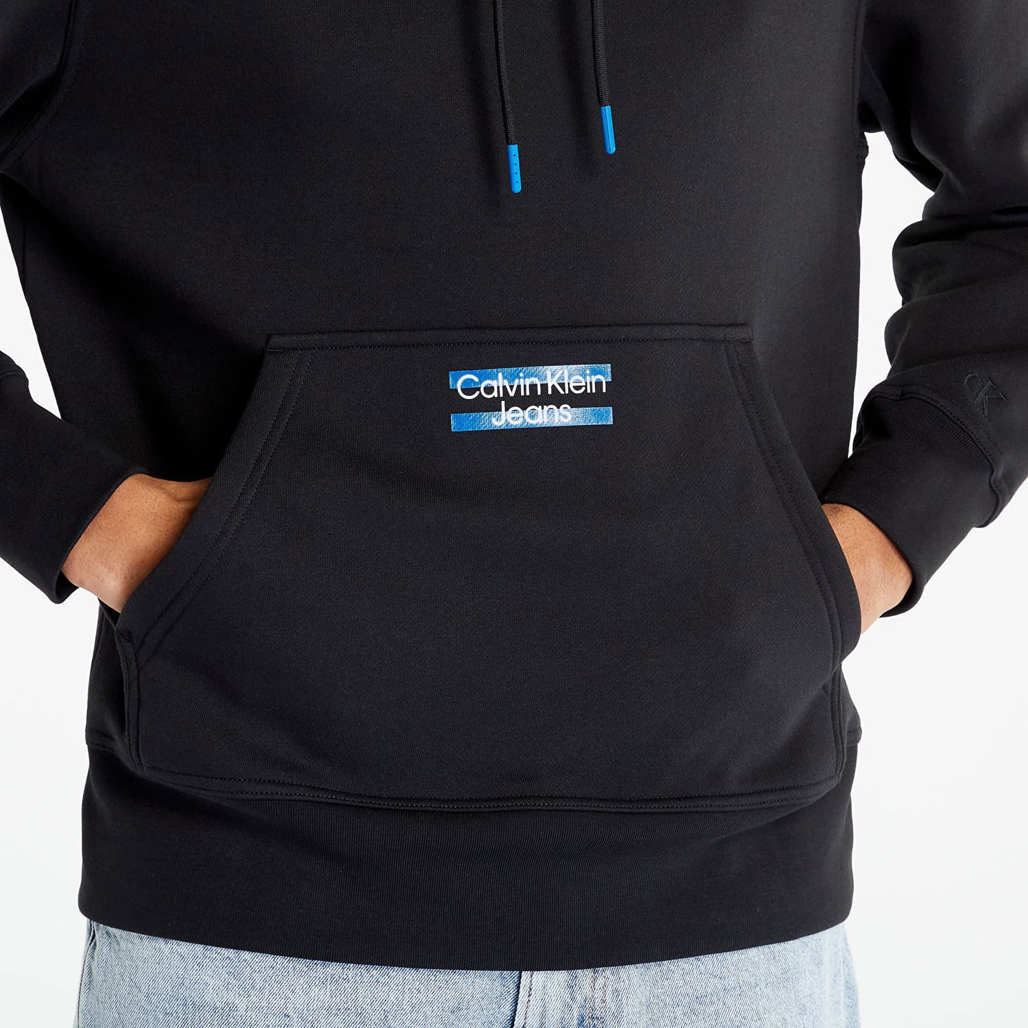 Суитчър CALVIN KLEIN Transparent Stripe Hoodie Черно | J30J322891 BEH, 1