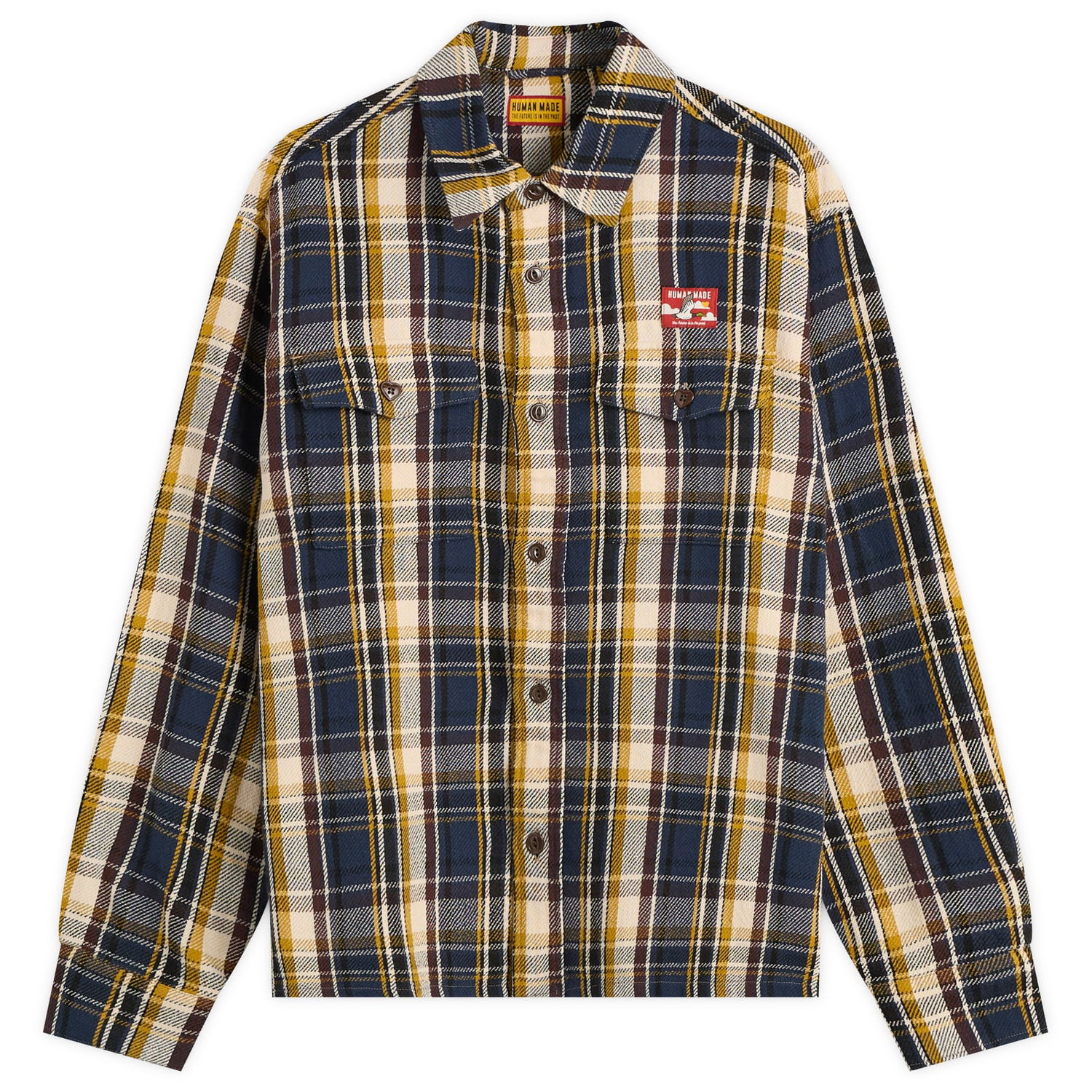 Риза Human Made Check Shirt Тъмно синьо | HM30SH012-NVY, 1