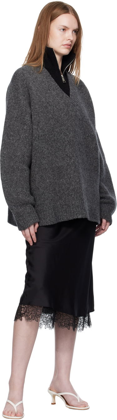 Пуловер Nanushka Nanushka Kylen Half-Zip Sweater Сиво | NU25PFSW17197, 3