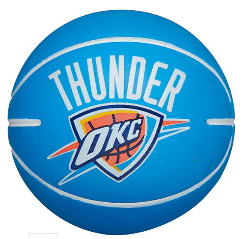 Спортна екипировка Wilson Tennis Dribblers Basketball Oklahoma City Thunder Синьо | wtb1100ok