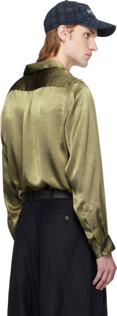 Шапка с козирка Martine Rose Martine Rose Classic Shirt Зелено | 401WS26417, 2