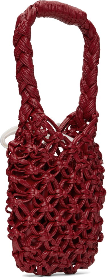Дамска чанта Comme des Garçons Comme des Garçons Braided Knotted Synthetic Leather Tote Червено | RO-K203-051-2, 2