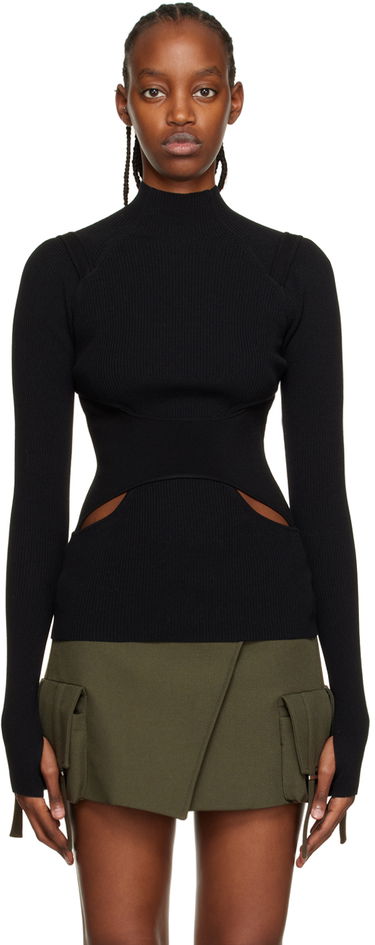 Пуловер Dion Lee Dion Lee Interlink Turtleneck Top Черно | C7151R23, 0