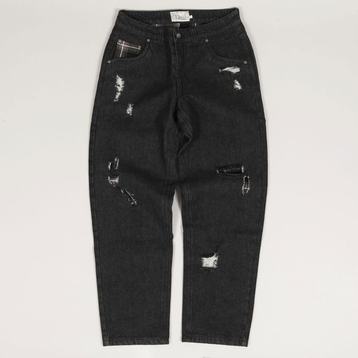 Дънки Dime Baggy Denim Pants with Ripped Detailing Черно | DIMEHO2416BLK, 1