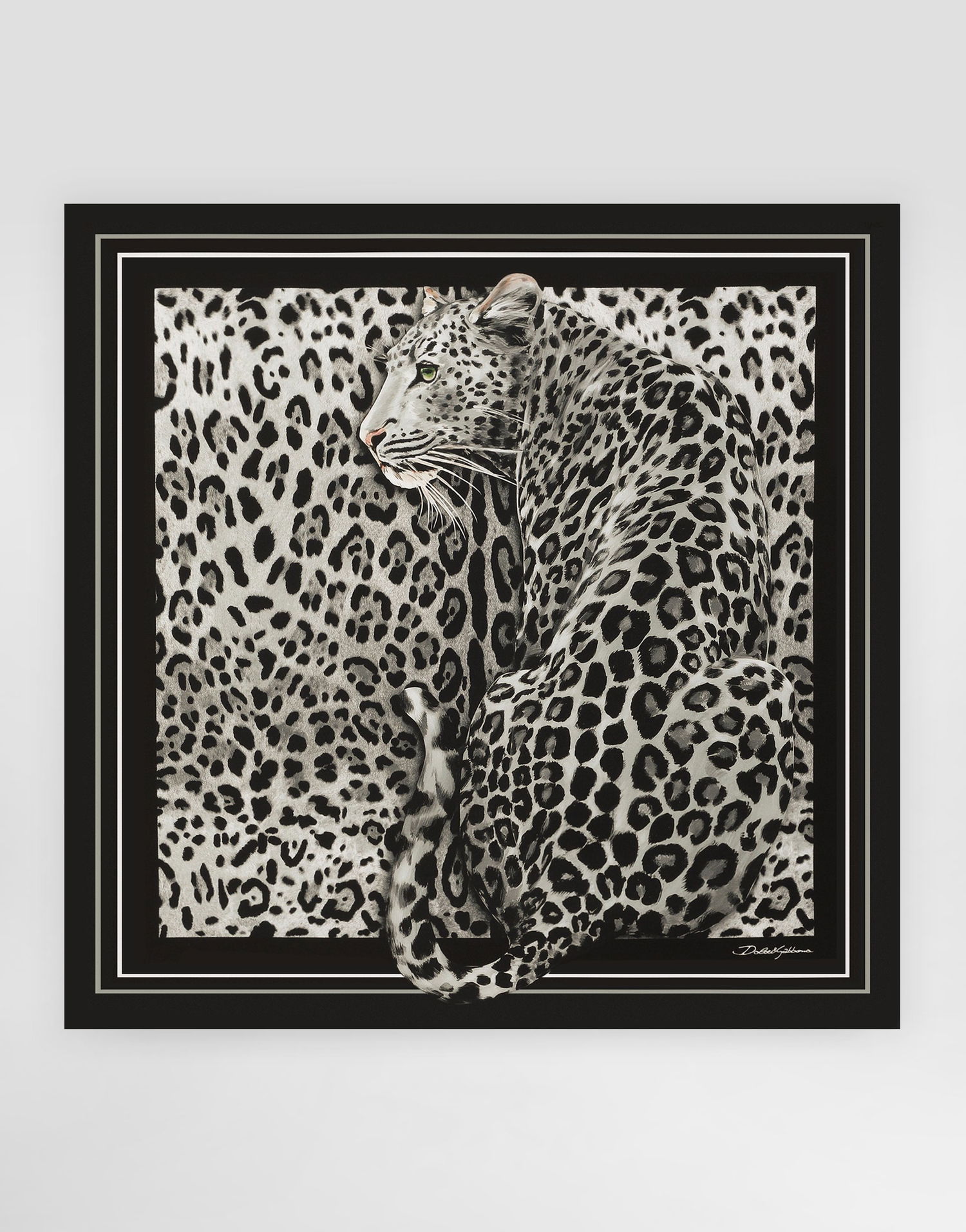 Шал Dolce & Gabbana Leopard Silk Twill Foulard Многоцветен | FN090RGDCUVHI5LD, 0