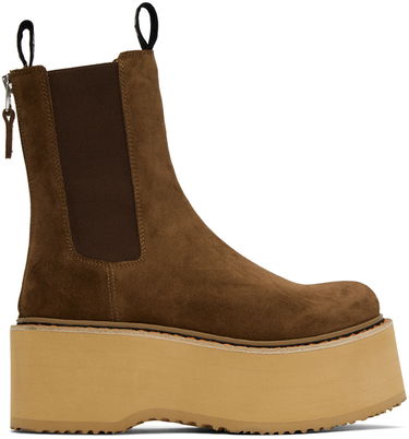 Облекло R13 R13 Double Stack Chelsea Boots Кафяво | R13S0245-07, 0