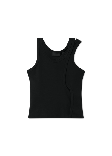 Потник AXEL ARIGATO Rina Ribbed Layered Tank Top Черно | A3422002, 1