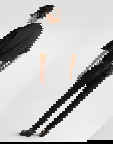 Дънки Dolce & Gabbana Dolce & Gabbana Crystal-Embellished Denim Trousers Черно | GYJCCZG8OM7S9001, 2