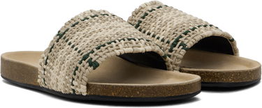 Кецове и обувки JW Anderson JW Anderson Check Slides Бежово | SN0101-FA0355, 3