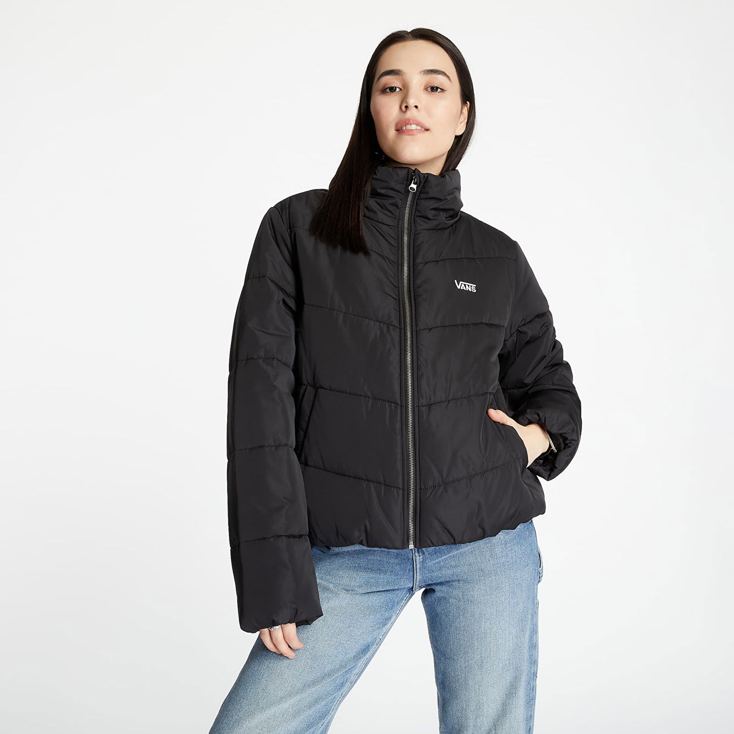 Пухо яке Vans Foundry V Puffer Jacket Черно | VN0A4V8MBLK1, 0