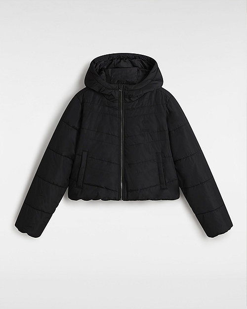 Пухо яке Vans Mte Foundry Crop Puff Jacket Черно | VN000H5EBLK