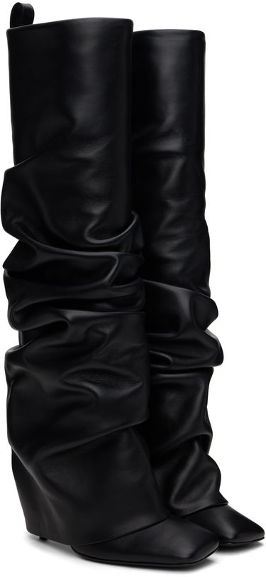 Дамска чанта The Attico Attico Rea Tube Slouch Tall Boots Черно | 247WS820 L019, 3