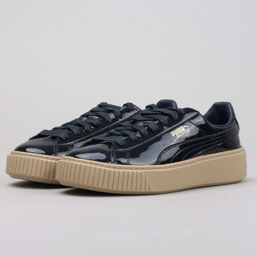 Кецове и обувки Puma Basket Platform Patent Wn's peacoat - peacoat Черно | 363314 06