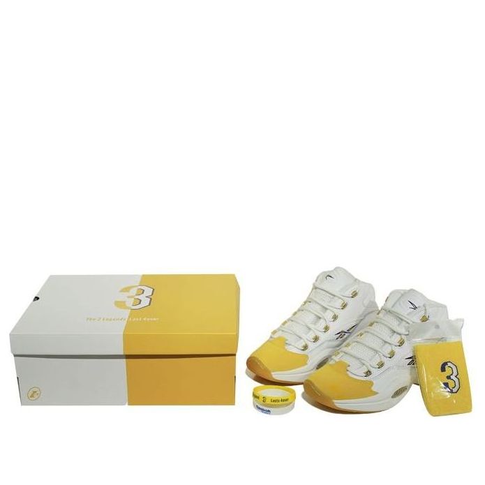 Кецове и обувки Reebok Question Mid Yellow Toe Бяло | FX4278(S-BOX), 0